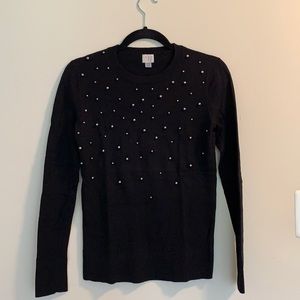 A New Day black sweater with pearls